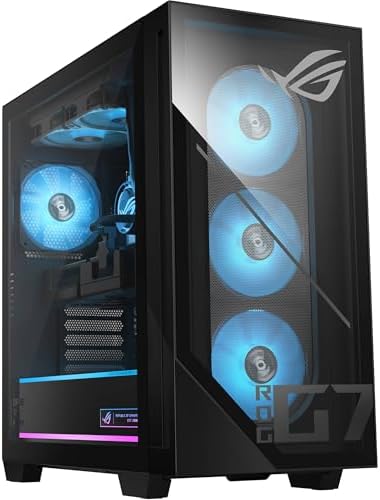 ASUS ROG G700 Gaming Desktop PC - Intel Core Ultra 7 265F Processor, 8TB NVMe SSD, 64GB RAM, NVIDIA GeForce RTX 5070 Ti 16GB, Liquid Cooling, RGB Lighting, Backlight Keyboard & Mouse, Windows 11 Pro