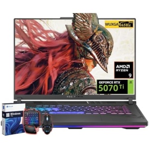 ASUS ROG Strix G16 Gaming Laptop, 16" WUXGA FHD 165Hz Nebula, NVIDIA Geforce RTX 5070Ti 12GB GDDR7, AMD Ryzen 9 8940HX, Dolby Atmos, Hires Audio, 32GB DDR5, 1TB Gen 4 SSD, Windows 11 Pro, Accessories