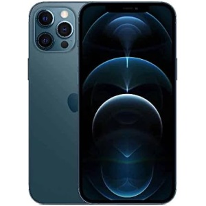 Apple iPhone 12 Pro Max, 128GB, Pacific Blue - Fully Unlocked (Renewed)