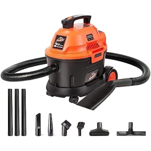 Armor All AA255W Wet/Dry Utility Vac 2.5 Gallon, 2.5-Gallon,120 Volts (AC), Orange/Black