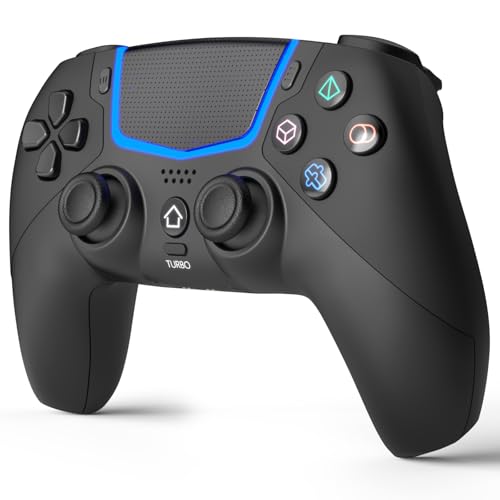 BETMI Wireless Controller for PS-5/Pro/Slim/PC,Bluetooth Gaming Controller with Hall Joysticks/LED BETMI Wireless Controller for PS-5/Pro/Slim/PC,Bluetooth Gaming Controller with Hall Joysticks/LED Channel Light/Turbo/6-Axis Gyro/Dual Vibration/Touchpad/3.5mm TRRS Audio Jack/Speaker Function(Black)