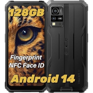 Blackview BV4800 Pro Rugged Phone,Android 14 Phone 8GB+128GB 2TB Expand, 6.56" 5180mAh Smartphone, 4G T-Mobile Dual SIM Rugged Smartphone Unlocked, Cellphone IP69K Waterproof, 3 Card Slots/Face ID