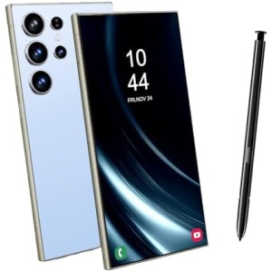 C24U Smartphone, 8GB+256GB Unlocked Phone Android 14, Snapdragon 8 Elite Fast Processor,6800mAh Battery ,Built-in S Pen,Fingerprint Unlock,Face Recognition,Dual SIM,GPS,5G Cell Phone.(Blue)