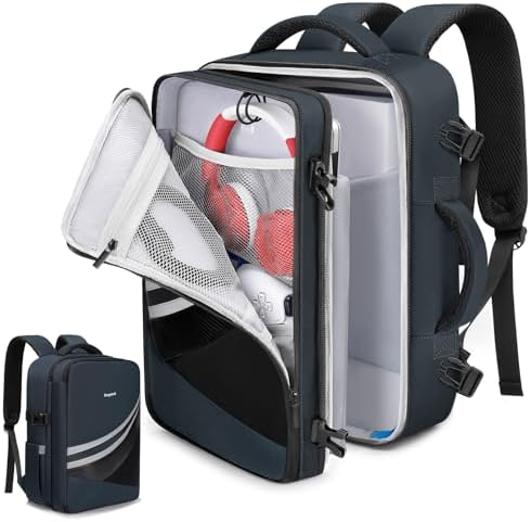 Deegotech Carrying Case Compatible with PS5/PS5 Pro/PS5 Slim, Protective Travel Deegotech Carrying Case Compatible with PS5/PS5 Pro/PS5 Slim, Protective Travel Bag Backpack Compatible with Playstation 5 Console, PS5 Controller, Disc, Gaming Accessories and 15.6" Portable Monitor