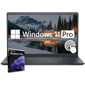 Dell Inspiron 15.6" FHD Touchscreen Business & Student Laptop Computer, 20GB RAM 1TB SSD, 8-Cores AMD Ryzen 7 Processor, Windows 11 Pro Included, Anti-Glare, Numeric Keypad, Black