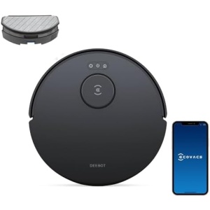 ECOVACS DEEBOT N20 Robot Vacuum Cleaner and Mop,8000Pa Strong Suction, ZeroTangle Brush, 300 Minutes Runtime,TrueMapping Intelligent Path Planning