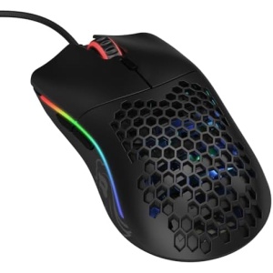 Glorious Model O- (Minus) Compact Wired Gaming Mouse - 58g Superlight Honeycomb Design, RGB, Pixart 3360 Sensor, Ambidextrous, Omron Switches - Matte Black