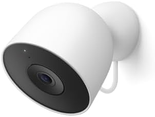 Google Nest Cam Outdoor (Wired, 2nd Gen) - Security Camera with 2K Video and Gemini, Night Vision, 2-Way Audio - Works with Google Home - 2025 Model - Snow