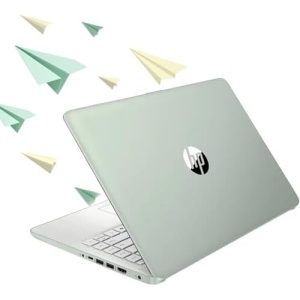 HP 14" HD Student Business Laptop, Intel Quad-Core N150, 8GB RAM, 128GB UFS, Slim Design, Webcam, HDMI, Bluetooth, WiFi, Win 11 S, Willow Green (Renewed)