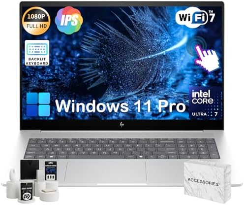 HP Envy 17 Laptop for Business and Students - 17.3" HP Envy 17 Laptop for Business and Students - 17.3" FHD IPS 300nits Touchscreen • Intel 16-Core Ultra 7 155H • 64GB RAM • 4TB SSD • Backlit KB • Wi-Fi7 • HP Fast Charge • Win 11 pro • with Accessories