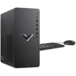 HP Victus 15L Gaming Desktop PC, AMD Ryzen 5 5600G, AMD RX6400, 8GB RAM, 512GB SSD, Mica Silver, Windows 11 Home, TG02-0013w