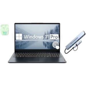 Lenovo IdeaPad 15.6” FHD Touchscreen Laptop, 40GB RAM 2.5TB Storage (2TB SSD+512GB Docking Station Set), 10-Cores Intel Core i5, Windows 11 Pro with Microsoft Office Included, PLUSERA Earphones