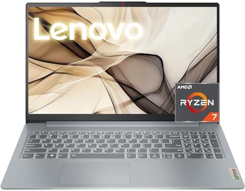 Lenovo IdeaPad Slim 3 15.6 Laptop | 2025/2026 Edition | AMD Ryzen 7 7730U (Beats Intel Ultra 7 255U) | FHD Screen (1920 x 1080) | 16GB RAM | 512GB PCIe SSD | WiFi-6 | Ethernet RJ-45 | Windows 11