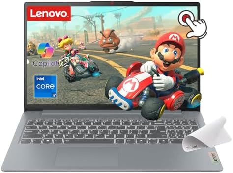 Lenovo IdeaPad Slim 3i 15.6" Laptop, FHD Touchscreen, Intel Core i7-1355U, 16GB RAM, 1TB SSD, Copilot AI PC, Fingerprint, Windows 11, w/Mouse Pad