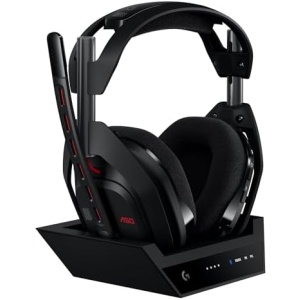Logitech G Astro A50 Multi-Platform Wireless Gaming Headset + Base Station for PS5/Xbox/PC: PLAYSYNC Audio Switcher,