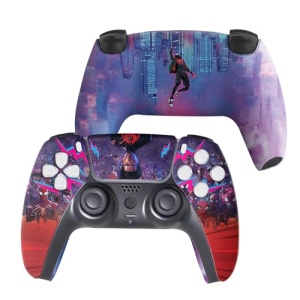 Miles Moraales Spiidervers Custom PS-5 Controller Wireless compatible with Play-Station 5 Console by BCB Controllers | Proudly Customized in USA with Permanent HYDRO-DIP Printing (NOT JUST A SKIN)