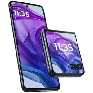 Motorola razr+ | 2024 | Unlocked | Made for US 12/256 | 50MP Camera | Midnight Blue (Renewed)