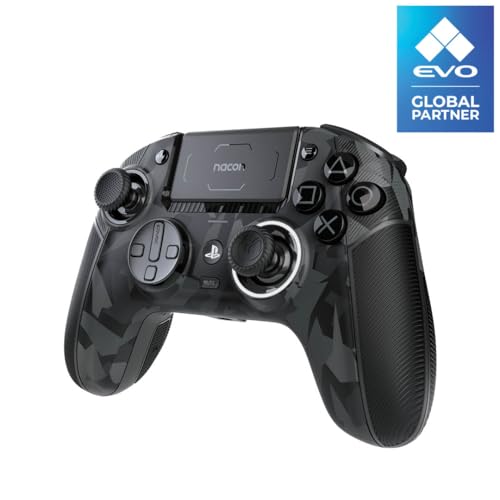 NACON Revolution 5 Pro Officially Licensed PlayStation Wireless Gaming Controller NACON Revolution 5 Pro Officially Licensed PlayStation Wireless Gaming Controller for PS5 / PS4 / PC - Hall Effect, Trigger Stops, Mappable Buttons, Bluetooth Audio - Urban Camo