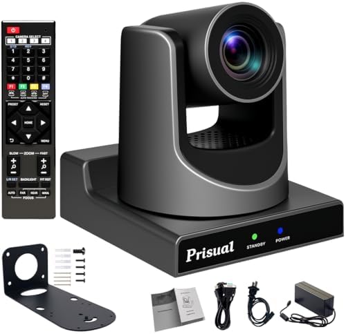NDI PTZ Camera Gen 5, 30X Optical Zoom, AI Auto NDI PTZ Camera Gen 5, 30X Optical Zoom, AI Auto Tracking, 3G-SDI USB LAN PoE HDMI PTZ Camera for Church Broadcast Education Events (Official NDI 6 & NDI HX3 Certified) TEM-30N PRO