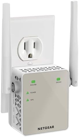 NETGEAR WiFi Range Extender (EX6120) - Add up to 1,500 NETGEAR WiFi Range Extender (EX6120) - Add up to 1,500 sq. ft., 25 Devices - AC1200 Dual Band Wireless Signal Booster & Repeater (Up to 1.2 Gbps Speed), Compact Wall Plug Design – Free Expert Help