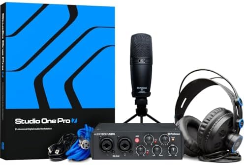 PreSonus AudioBox USB 96 Studio Recording Package with Studio One PreSonus AudioBox USB 96 Studio Recording Package with Studio One Pro Software