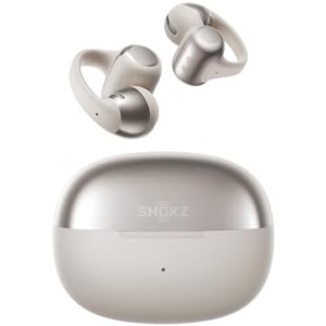 SHOKZ OpenDots ONE-Open-Ear Headphones, Clip-On Earbuds-Wireless Bluetooth Earbuds with Microphone-Secure, Lightweight, Comfort-Premium Dolby Audio-Water Resistant-Fast Charging-Up to 40 hrs Playtime