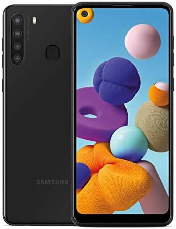 Samsung Galaxy A21 GSM Unlocked Android Cell Phone, US Version Samsung Galaxy A21 GSM Unlocked Android Cell Phone, US Version Smartphone, 32GB Storage, Long-Lasting Battery, 6.5” Infinity Display, Quad Camera, Black (Renewed)