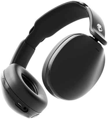Skullcandy Hesh 360 Wireless Over-Ear Bluetooth Headphones, Up to 100 Skullcandy Hesh 360 Wireless Over-Ear Bluetooth Headphones, Up to 100 Hours Battery, Noise Isolating Fit, Flat-Folding Collapsible Design, Microphone iPhone Android - True Black