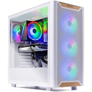 Skytech Gaming Chronos 3 Desktop PC, Intel i5 14400F 2.5 GHz (4.7GHz Turbo), NVIDIA RTX 5060 Ti 16GB, 1TB Gen4 NVMe SSD, 16GB DDR5 RAM 5200, 650W Gold PSU, Wi-Fi, Win 11
