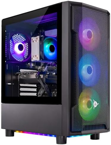 Skytech Gaming Shadow Desktop PC, Intel i5 13400F 2.5 GHz Skytech Gaming Shadow Desktop PC, Intel i5 13400F 2.5 GHz (4.6GHz), NVIDIA RTX 4060 8GB, 2TB NVMe SSD, 32GB DDR5 RAM 5200 RGB, 650W Gold PSU, Wi-Fi, Win 11