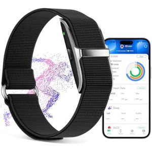 Smart Health Wristband, Wearable Activity & Fitness Tracker 24/7 Heart Rate Blood Oxygen Blood Pressure Temp Monitor Sleep Calorie Tracker 50+ Sport Modes Waterproof Health Tracker for Women Men