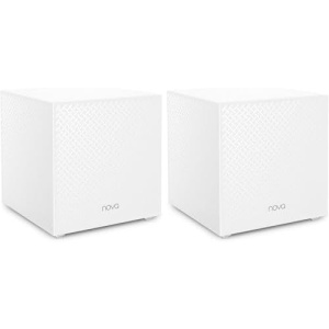 Tenda Nova Mesh WiFi System MW12 - Covers up to 4000 sq.ft - Tri-Band AC2100 Whole Home WiFi Mesh System - Gigabit Mesh Router for 100+ Devices - Dual-Band Mesh Network - 3 Gigabit Ports - 2-Pack
