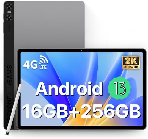 UMIDIGI A15 Tab Android Tablet, Dual SIM 4G LTE 11 inch Tablets, 16GB+256GB 1TB Expand with Octa-Core Processor, 7500mAh Battery with 20W Fast Charging, 13MP+8MP Camera, Gaming Tablet with Pen