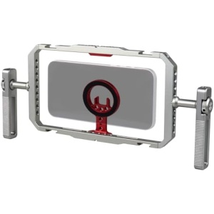 Universal Magnetic Phone Cage with Handle,Smartphone Cage Kit with 360° Rotation Handgrip and Magnetic Sticker for Photography,Compatible with iPhone 17/16/15/14/13 Series and Andriod Phones