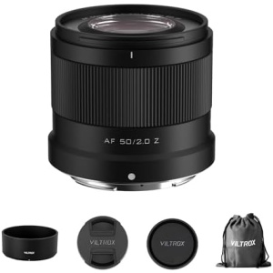 VILTROX 50mm F2.0 Camera Lens Z-Mount for Nikon，Auto Focus Standard Prime Lens for Nikon Z-Mount Camera ZFC Z30 Z50 Z5 Z6 Z6II Z7 Z7II Z8 Z9