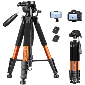 Victiv Tripod 74-Camera-Tripod for Cell Phone, Aluminum Professional Heavy Duty Camera Tripod Stand, Tripod for Camera DSLR SLR with Carry Bag, Compatible with Canon Nikon iPhone