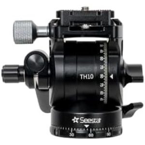 ZWO Seestar Tripod Head TH10 EQ Wedge for Seestar Smart Telescope, Fluid Tripod Head for Equatorial Mode, 360° Pan & ±90° Tilt, Compatible with DSLR, Mirrorless & Video Cameras