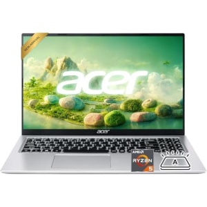 acer Aspire 3 Premium Slim Laptop Computer with Backlit Keyboard - AMD Ryzen 5 7430U CPU - 16GB RAM - 512GB SSD - 15.6" FHD Display - Fast Wi-Fi 6 - Webcam - Copilot AI Chat - Windows 11 Pro