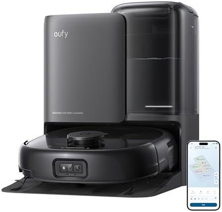 eufy Robot Vacuum E25, HydroJet System with Roller Mop, 20,000 eufy Robot Vacuum E25, HydroJet System with Roller Mop, 20,000 Pa Turbo High Suction, All-in-One Robot Vacuum and Mop Combo for Home, Edge-to-Corner Cleaning, Zero-Tangle Design, AI Obstacle Avoidance