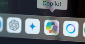 Microsoft Copilot app icon displayed among other AI tools on a Windows PC