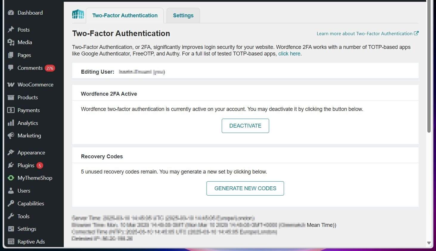 How to Access WordPress Site if Locked out by Wordfence 2FA