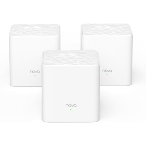 Tenda Nova Mesh WiFi System - Covers 3000 sq.ft - AC1200 Dual-Band Mesh Network for Home Internet - Parental Control - 3-Pack