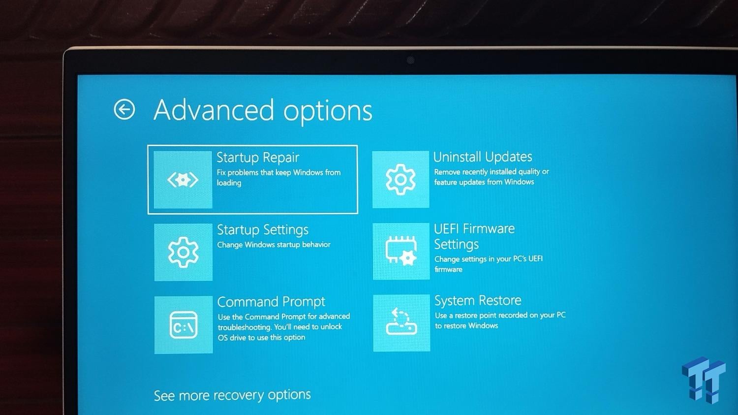 The Windows recovery menu is worth opening once before your PC stops booting